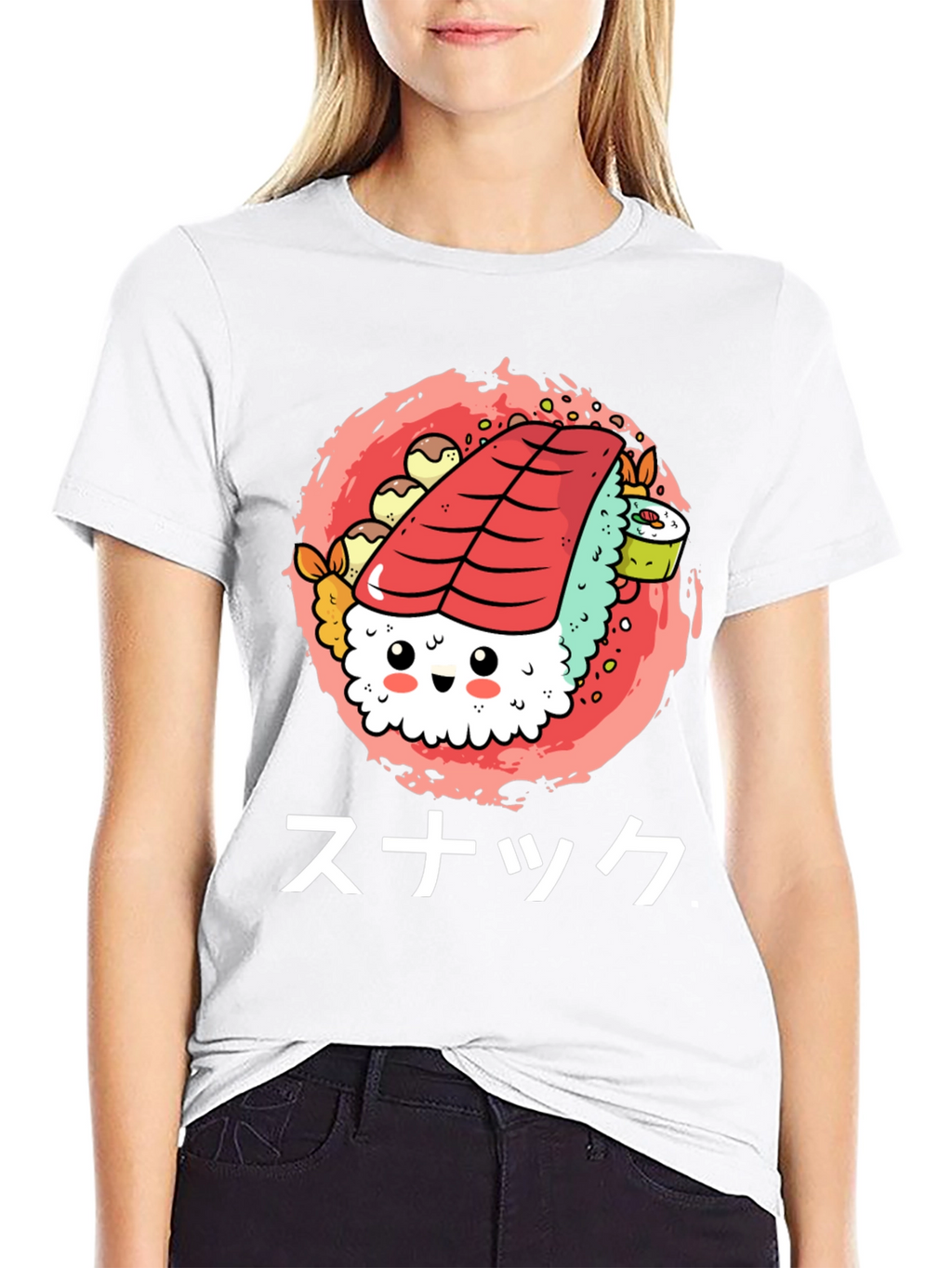 Sushi Snack Graphic Tee - Cute & Fun!