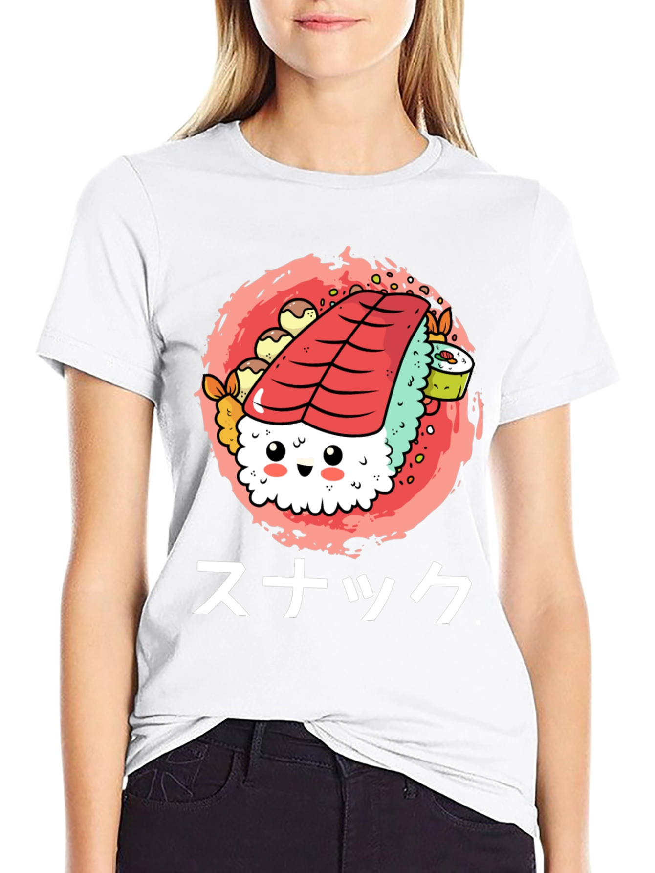 Sushi Snack Graphic Tee - Cute & Fun!