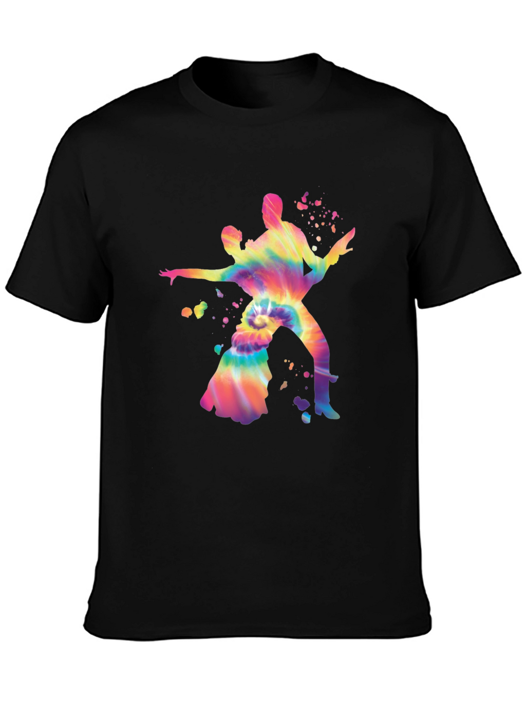 Dancing Couple Tie-Dye Graphic Tee