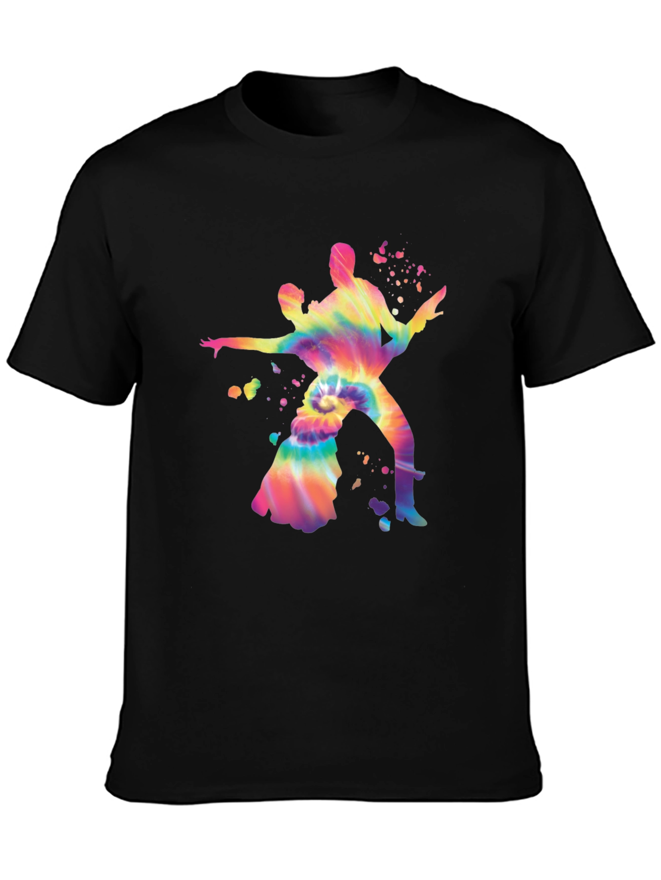 Dancing Couple Tie-Dye Graphic Tee