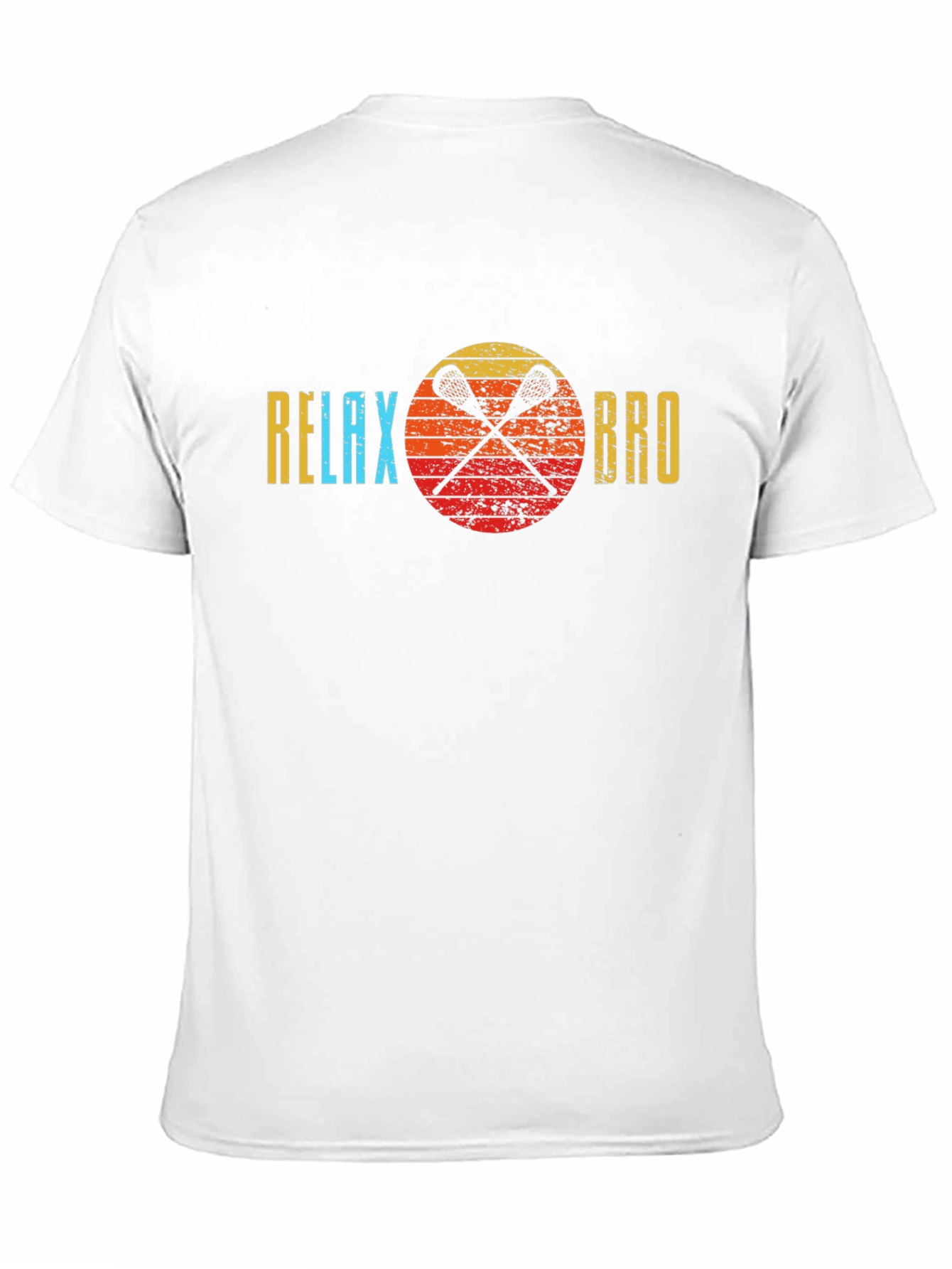 Relax Bro Lacrosse T-Shirt - Sporty Graphic Tee
