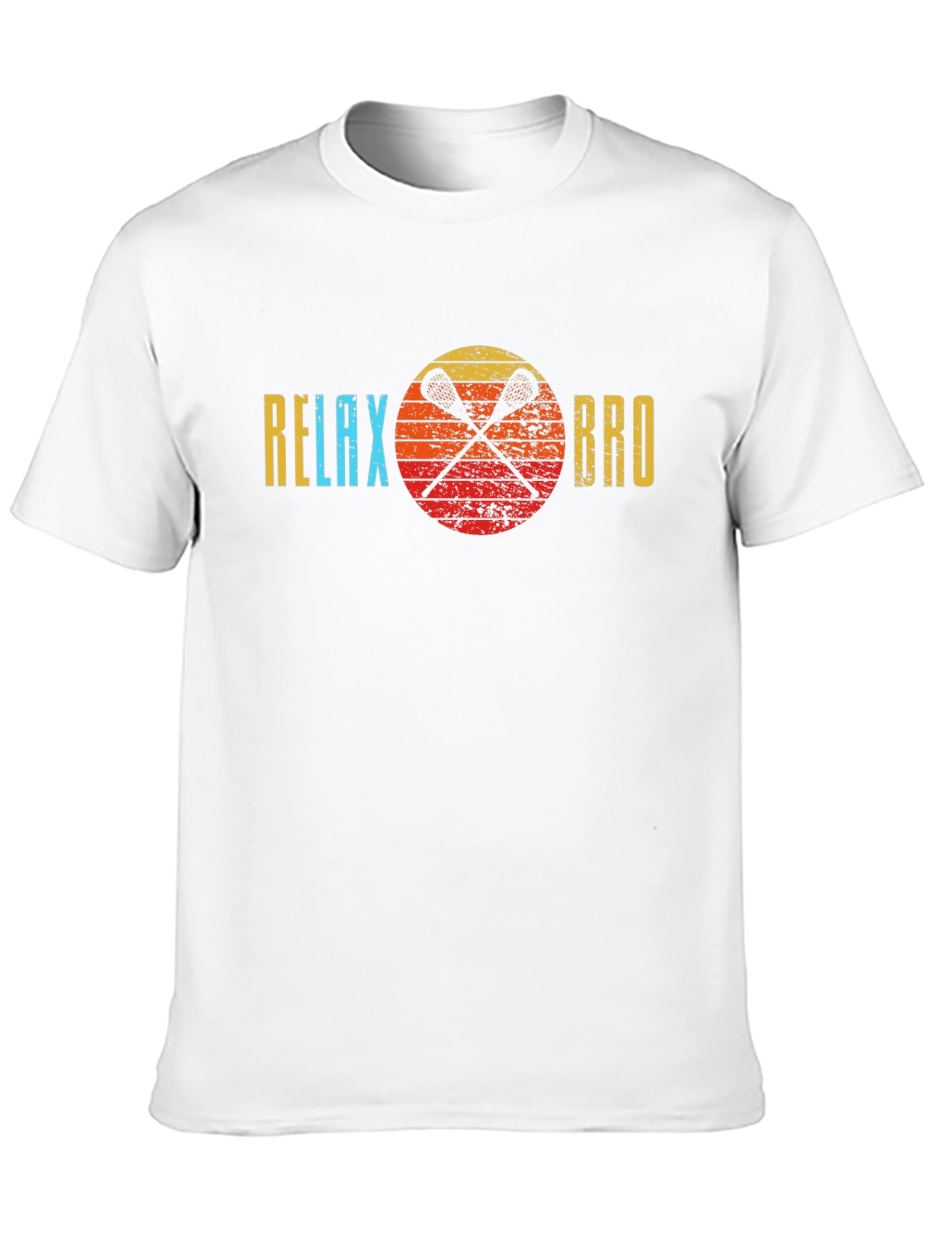 Relax Bro Lacrosse T-Shirt - Sporty Graphic Tee