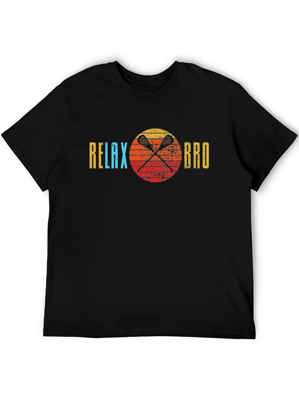 Relax Bro Lacrosse T-Shirt - Sporty Graphic Tee