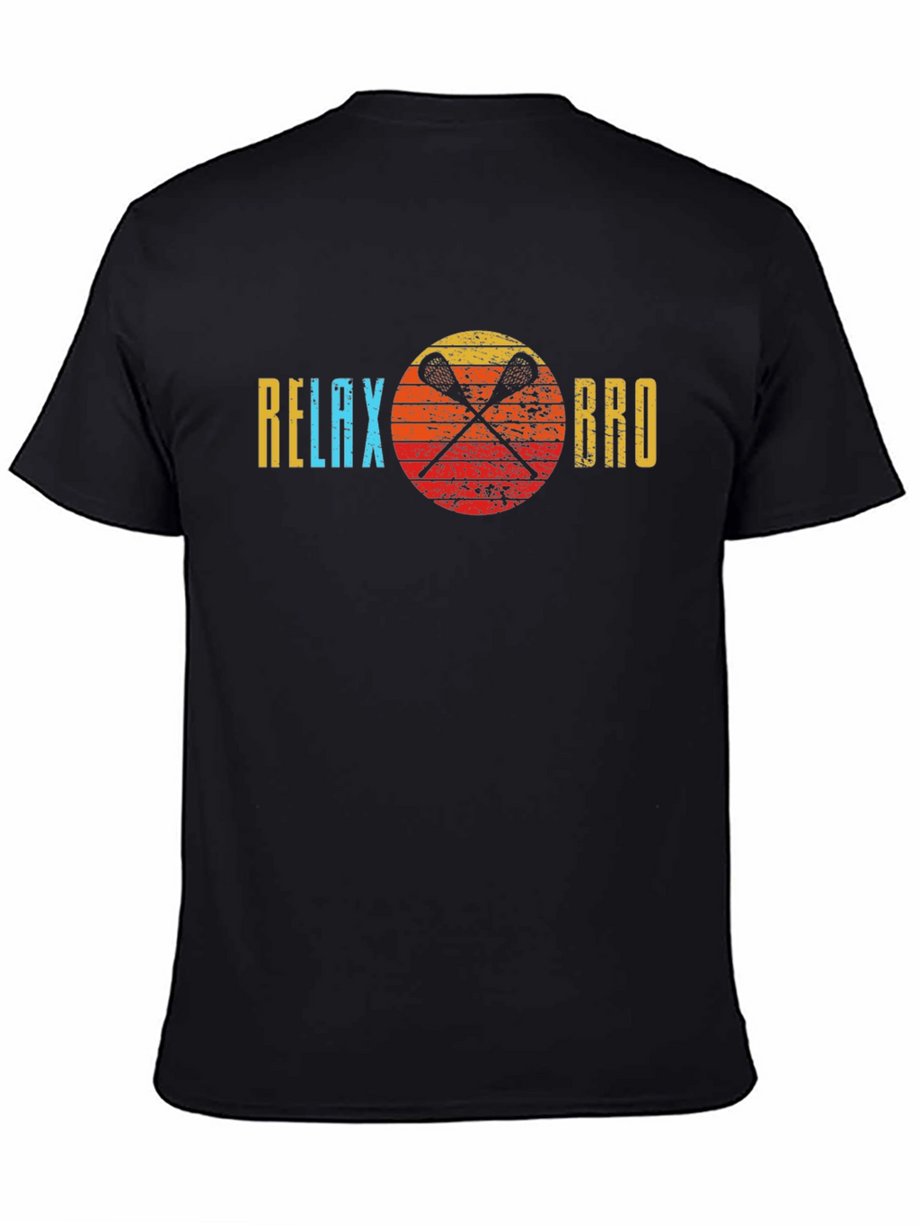 Relax Bro Lacrosse T-Shirt - Sporty Graphic Tee