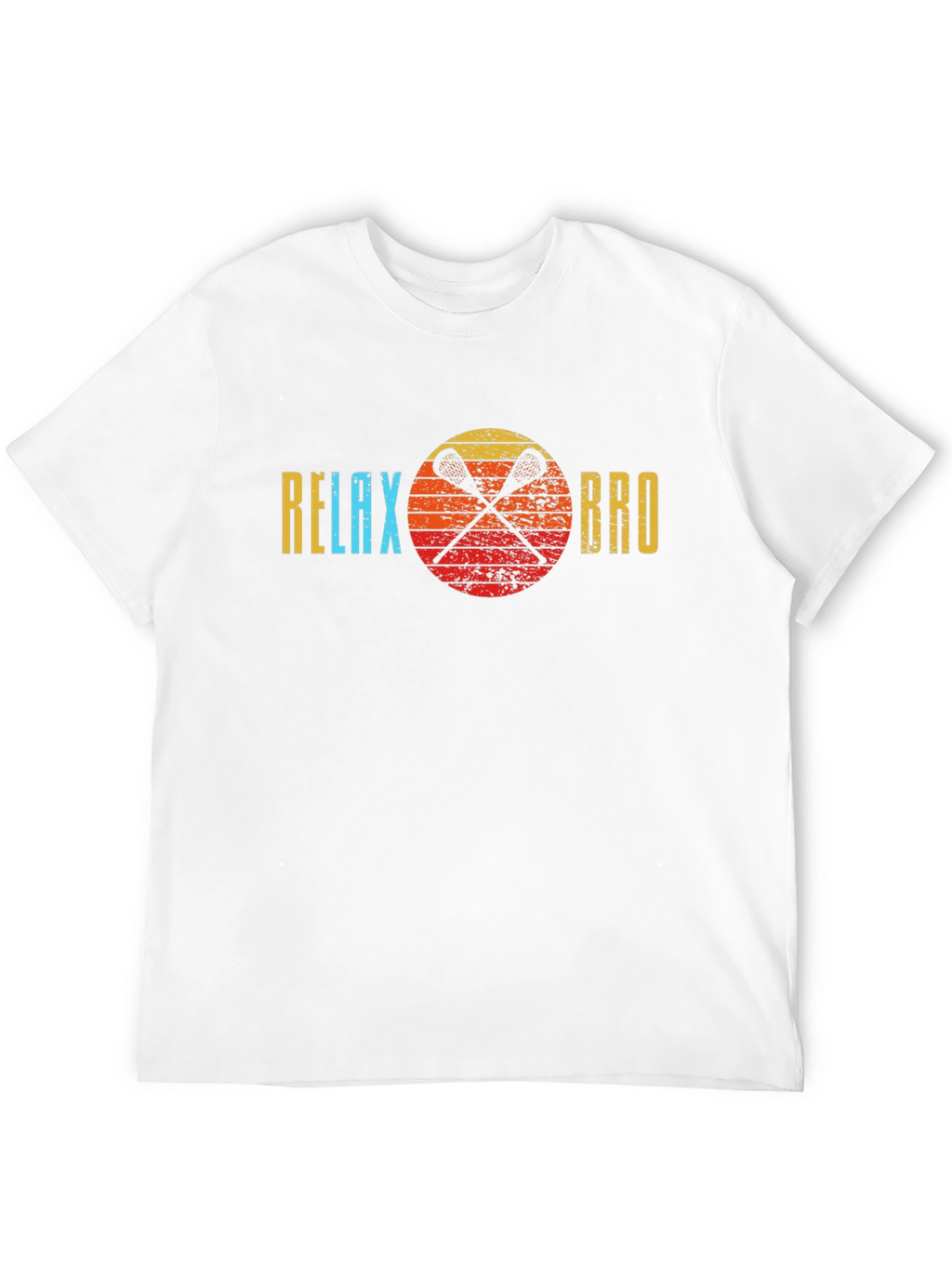 Relax Bro Lacrosse T-Shirt - Sporty Graphic Tee