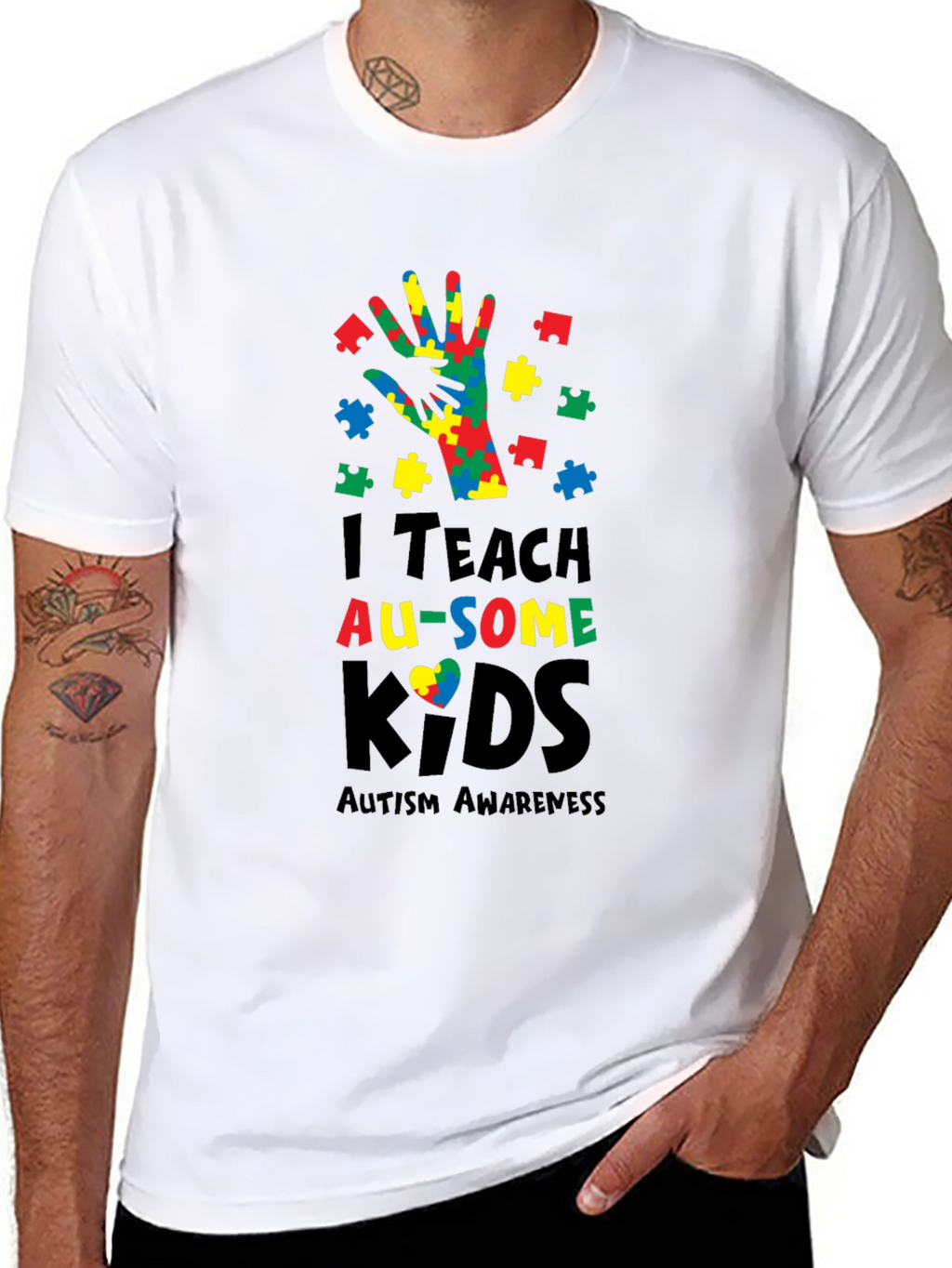 Autism Awareness Teacher T-Shirt