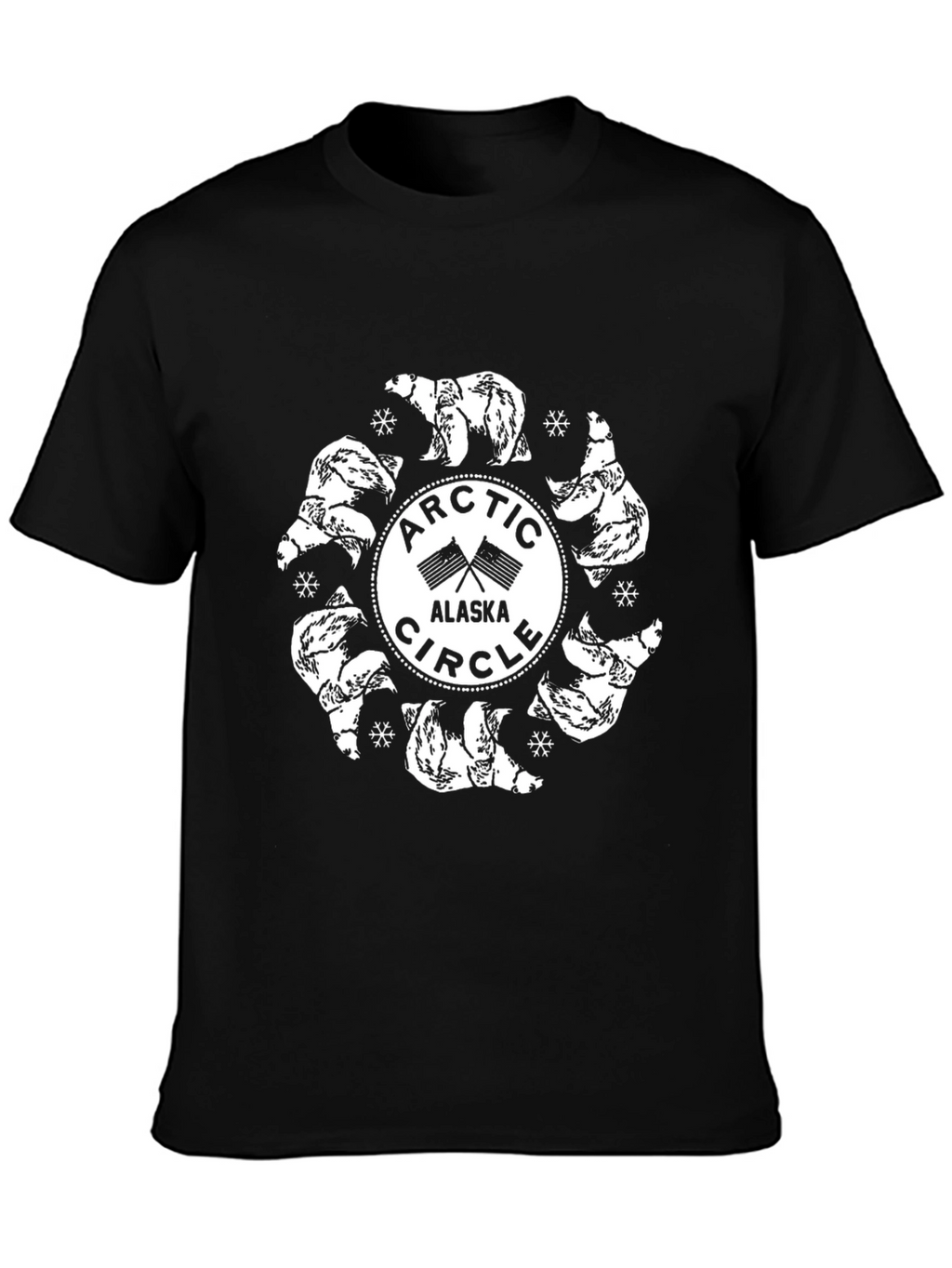 Arctic Circle Alaska Polar Bear Graphic Tee