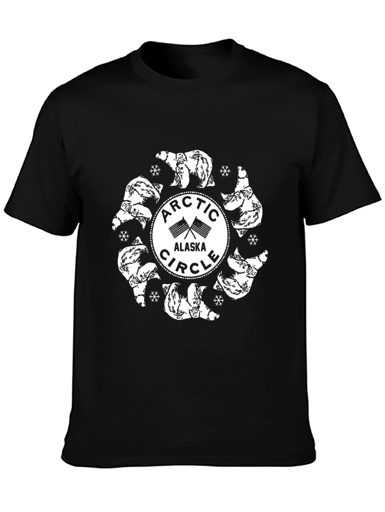 Arctic Circle Alaska Polar Bear Graphic Tee