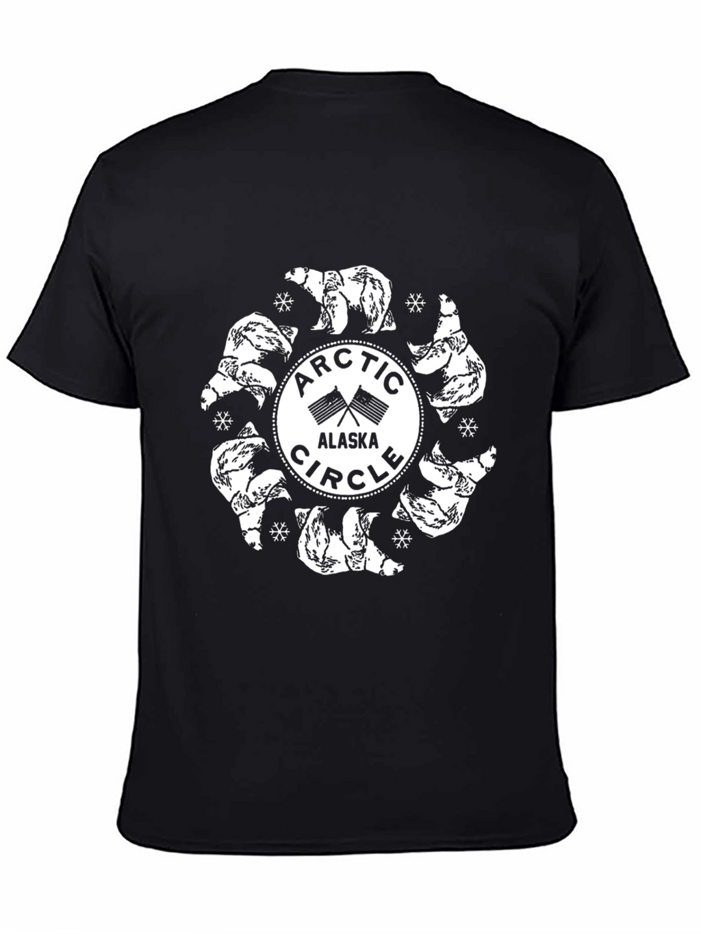 Arctic Circle Alaska Polar Bear Graphic Tee