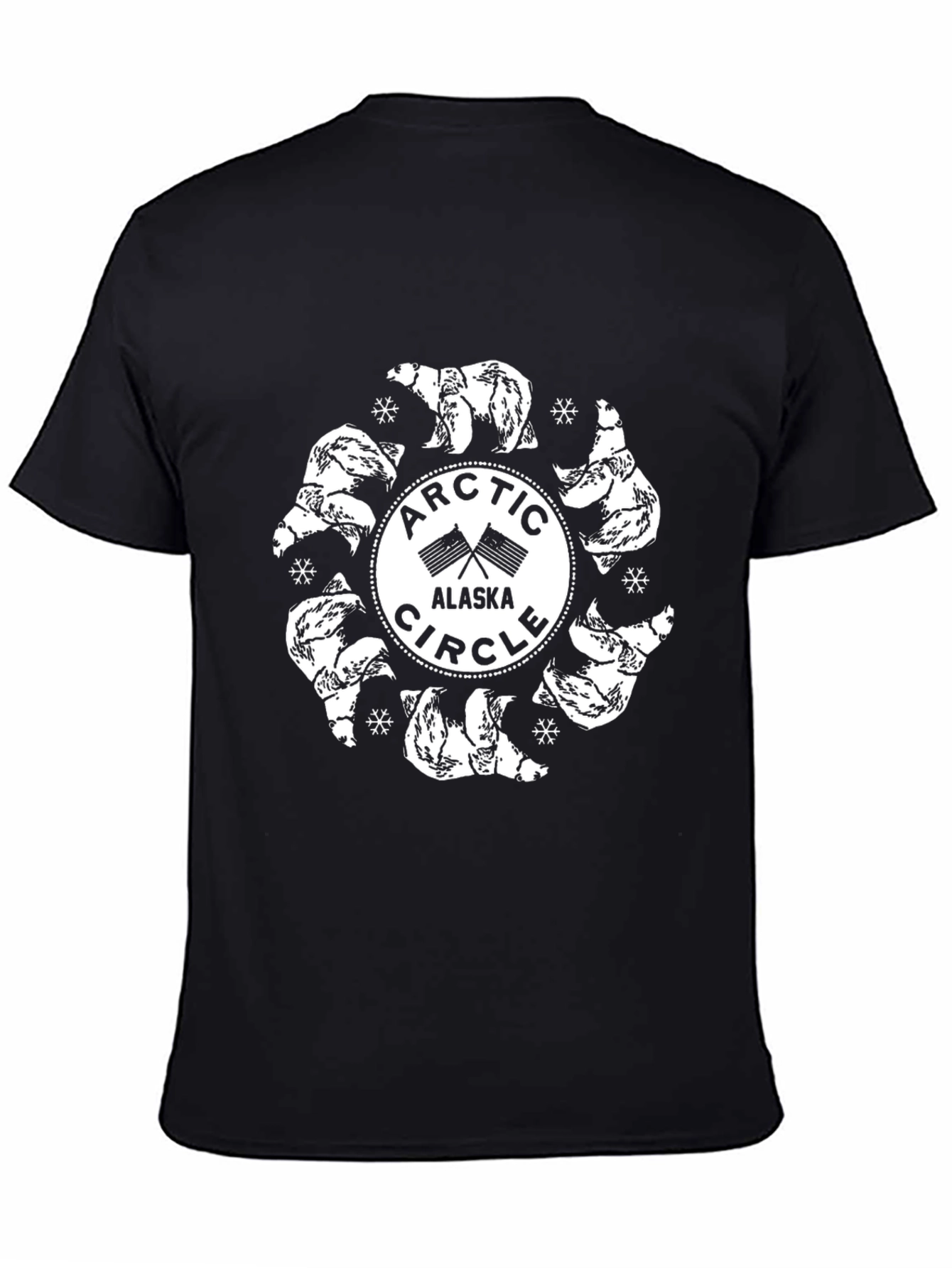Arctic Circle Alaska Polar Bear Graphic Tee
