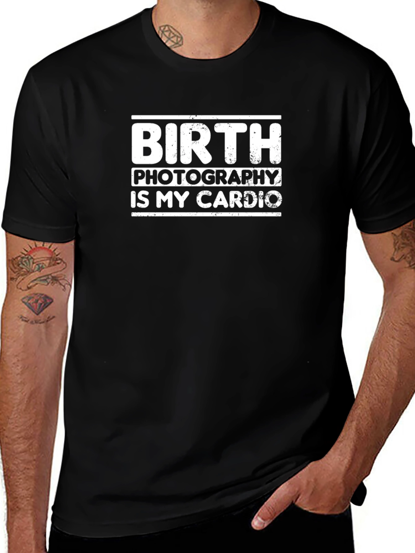 Birth Photography Cardio T-Shirt - Funny Photographer Tee