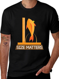 Size Matters Funny Fish Graphic T-Shirt