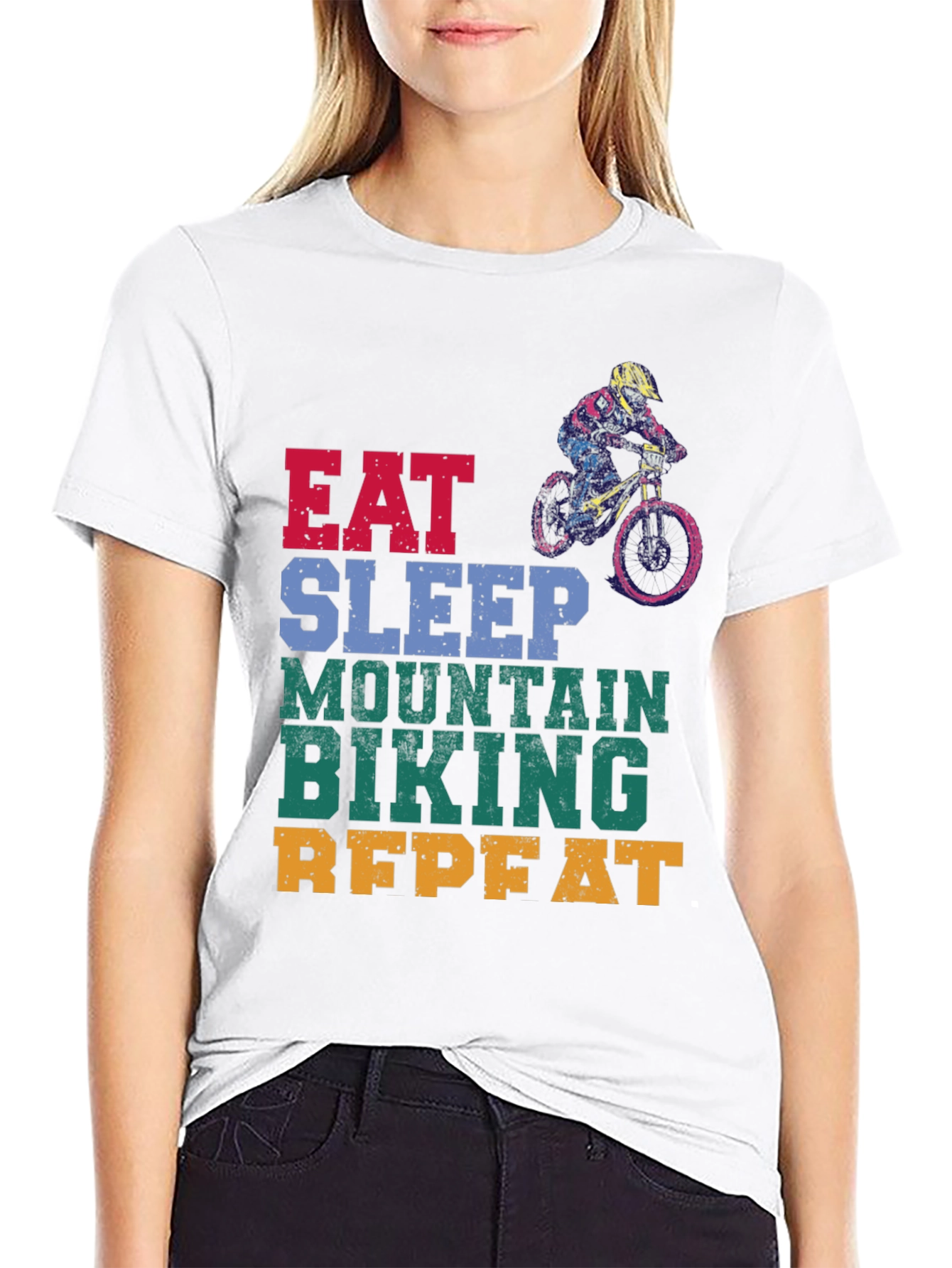 Eat Sleep Mountain Biking T-Shirt
