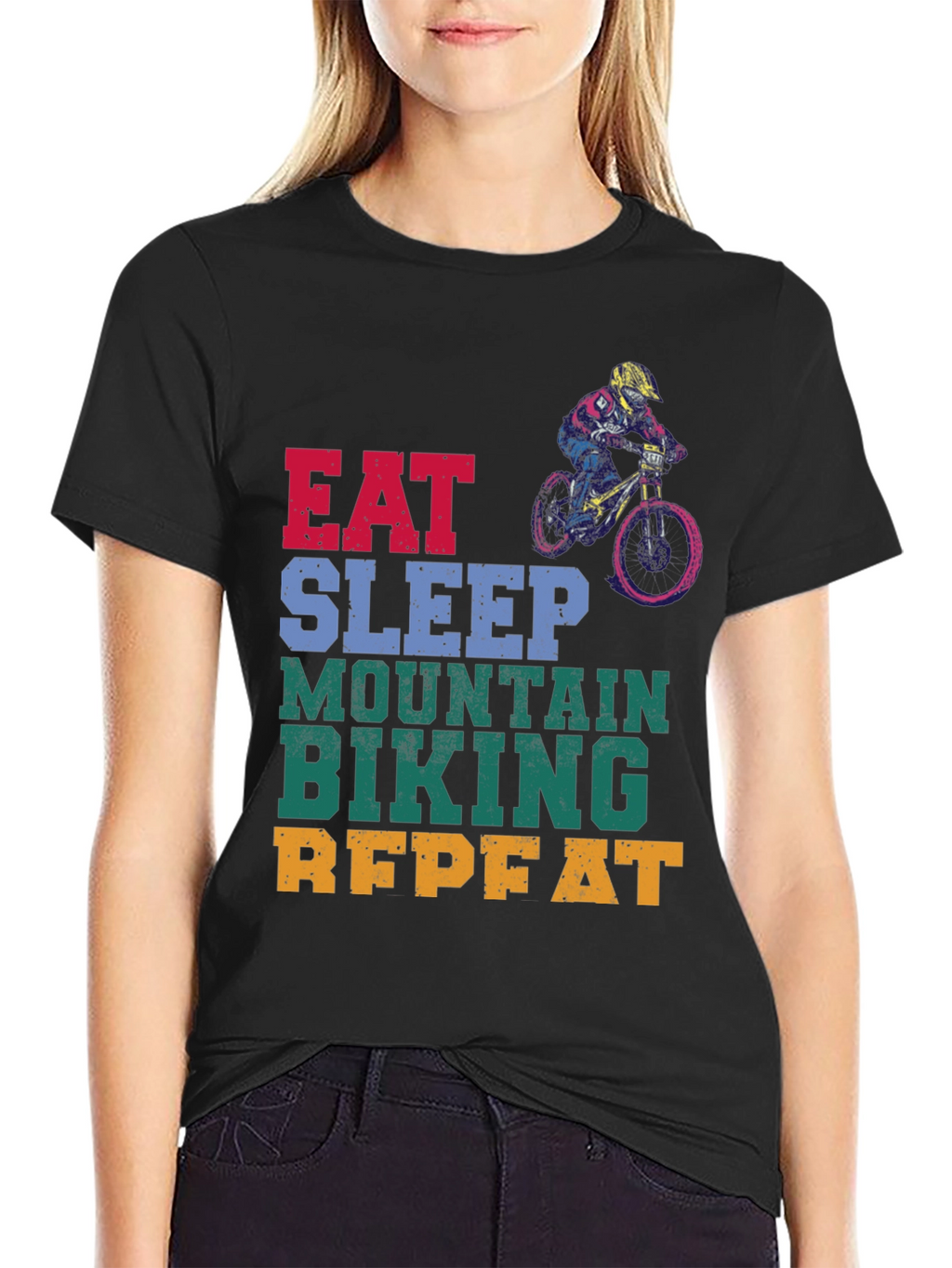 Eat Sleep Mountain Biking T-Shirt