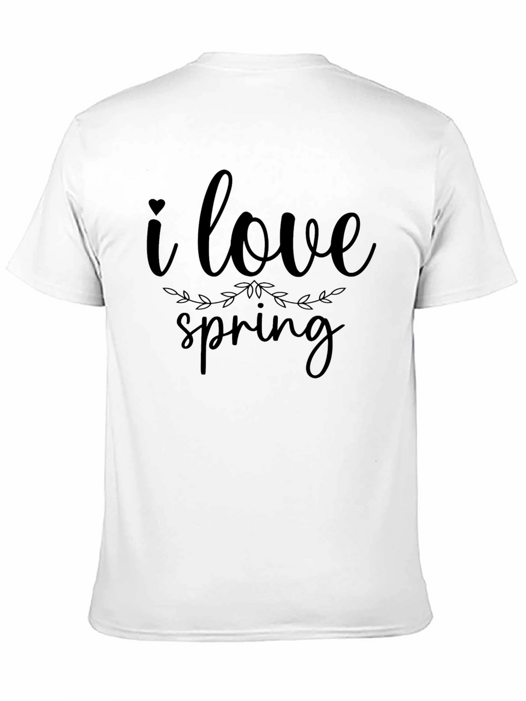 I Love Spring Graphic Tee - Black