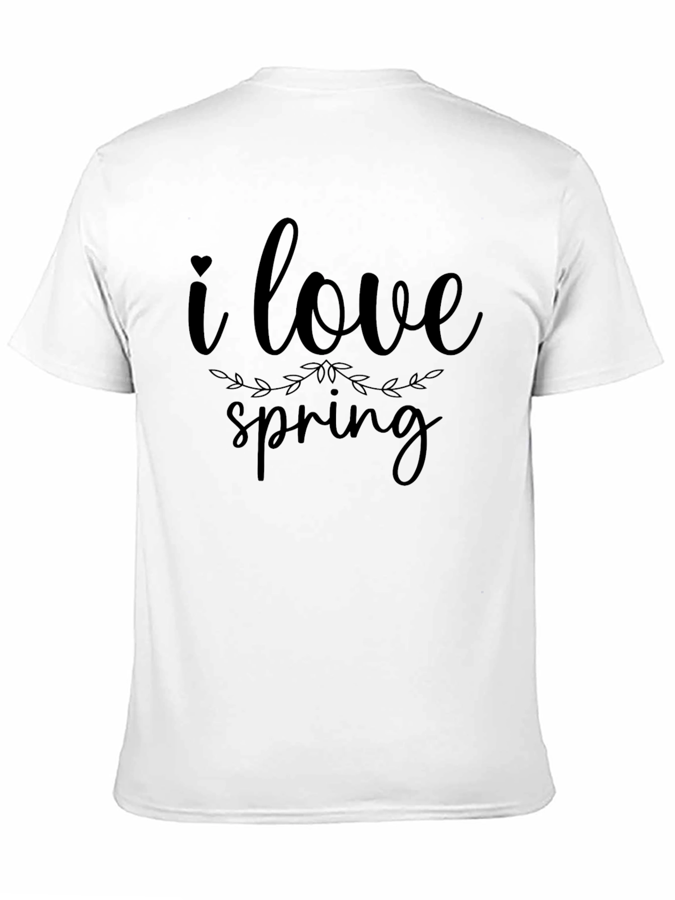 I Love Spring Graphic Tee - Black