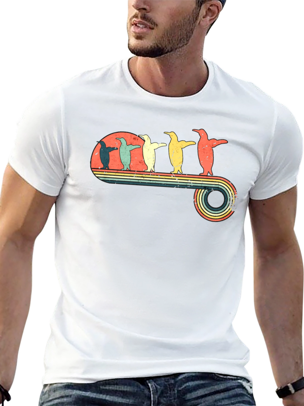 Retro Penguin T-Shirt