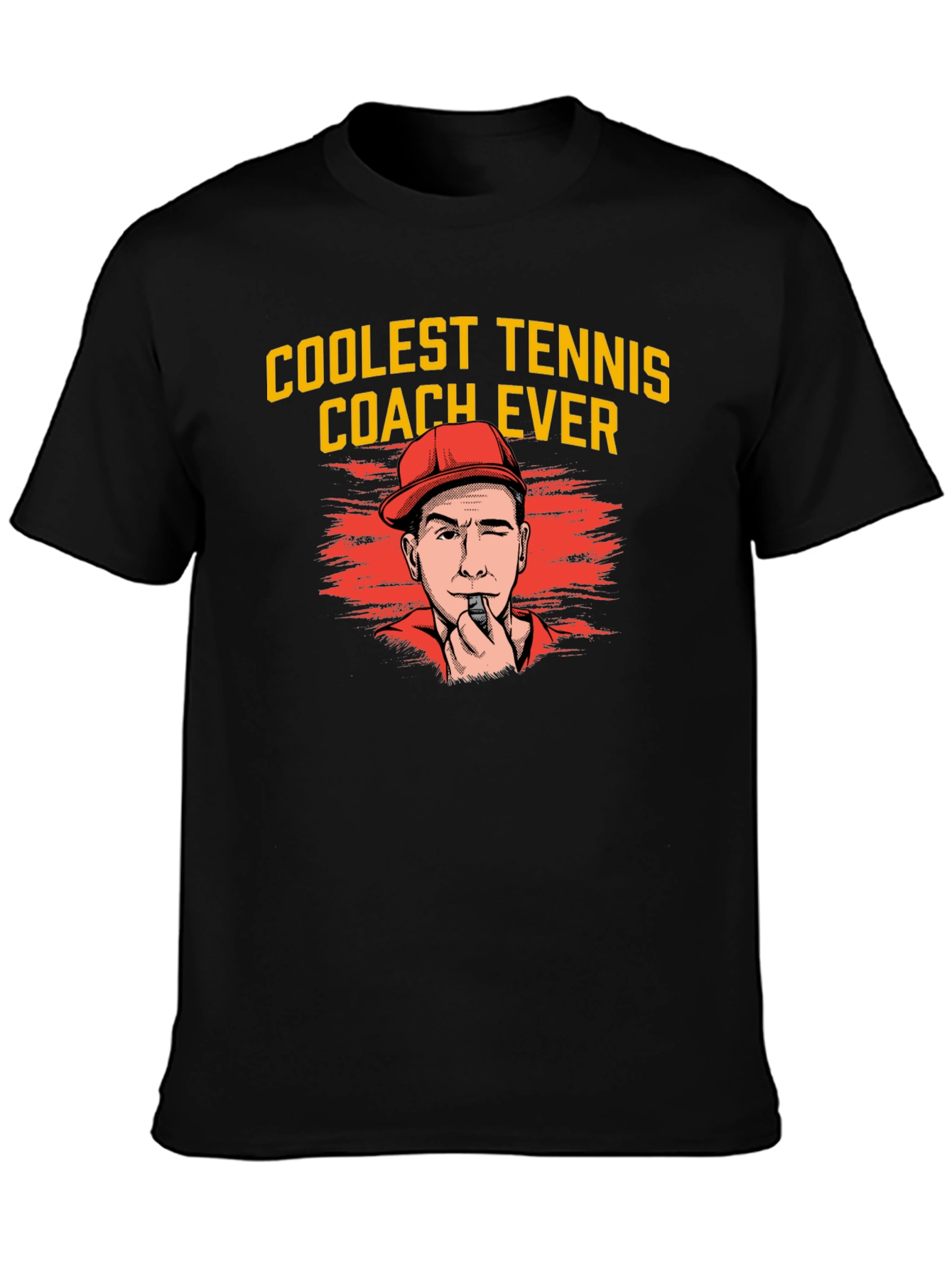 Coolest Tennis Coach Ever T-Shirt - Black