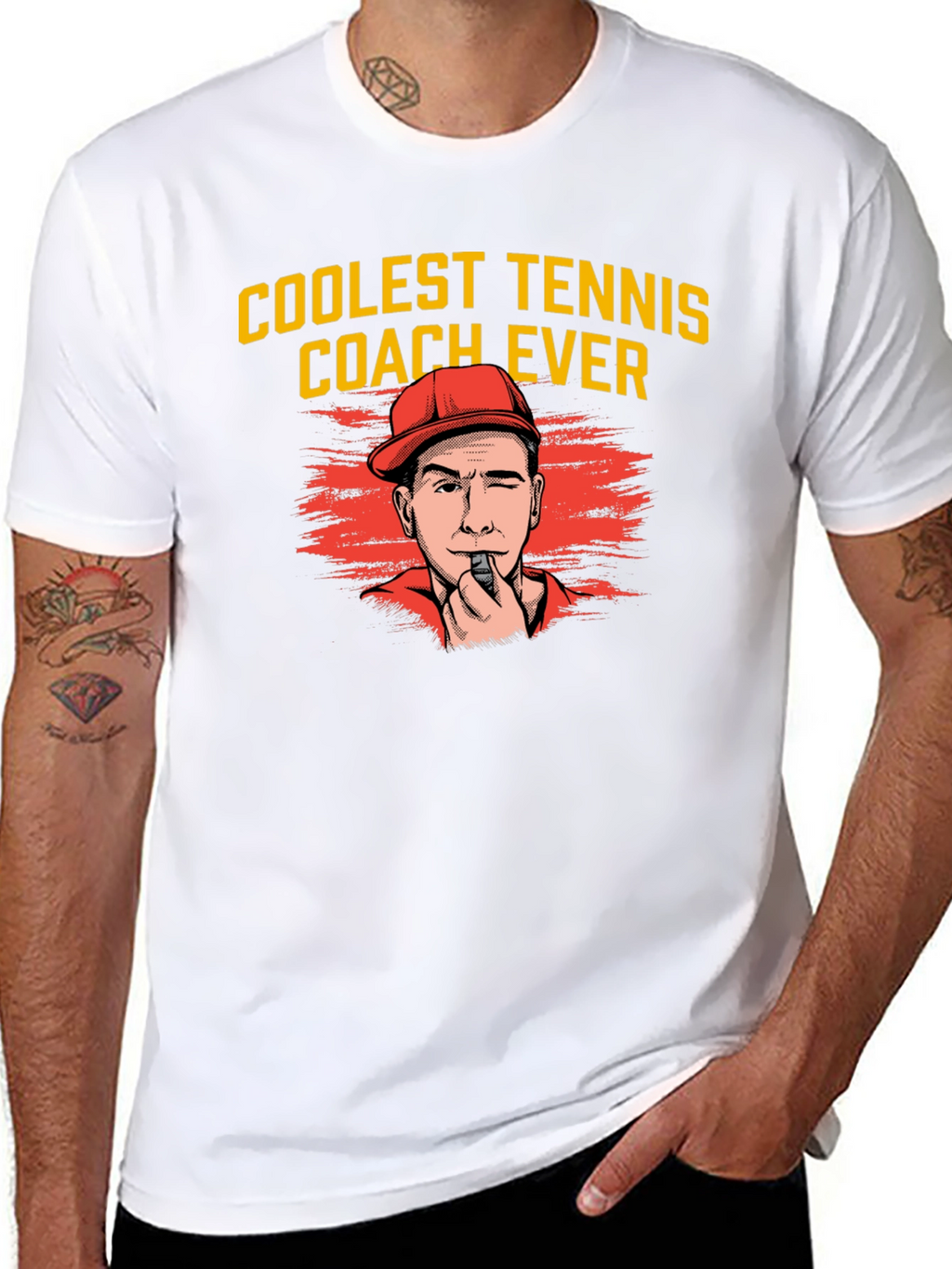 Coolest Tennis Coach Ever T-Shirt - Black