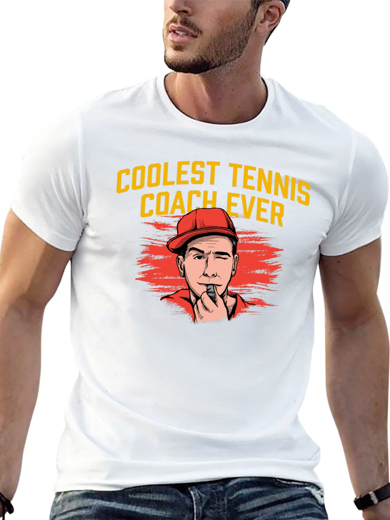 Coolest Tennis Coach Ever T-Shirt - Black