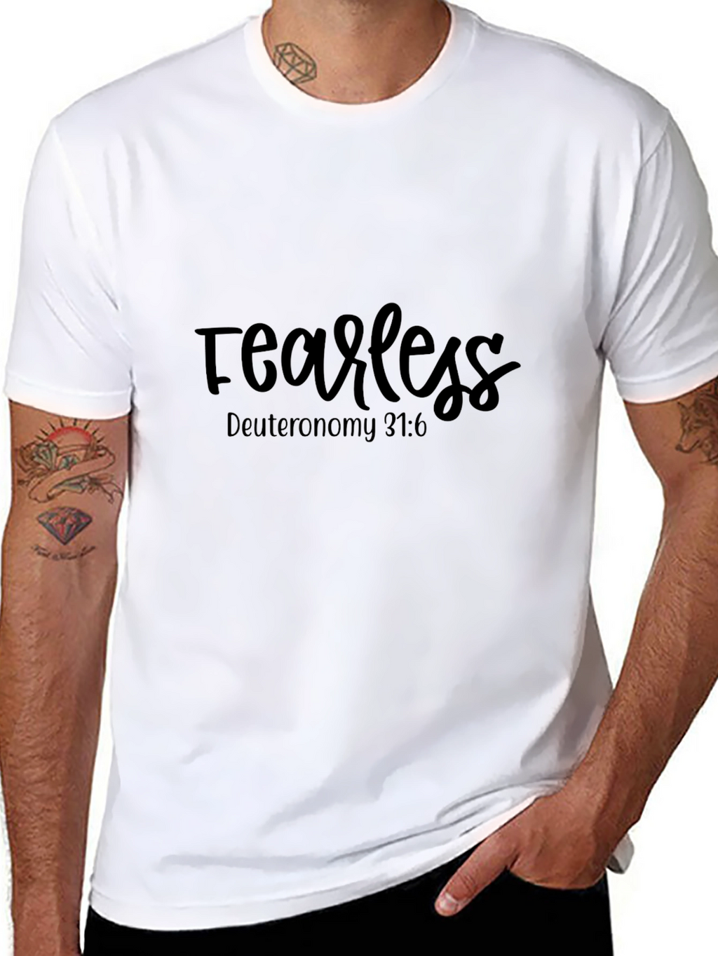 Fearless Graphic Tee - Deuteronomy 31:6