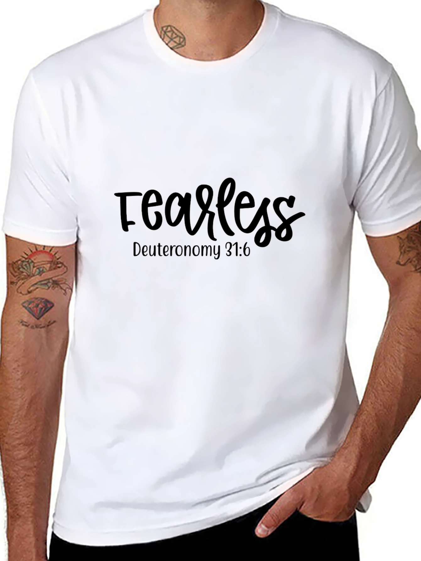 Fearless Graphic Tee - Deuteronomy 31:6
