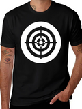 Target Graphic Tee - Black Cotton Blend