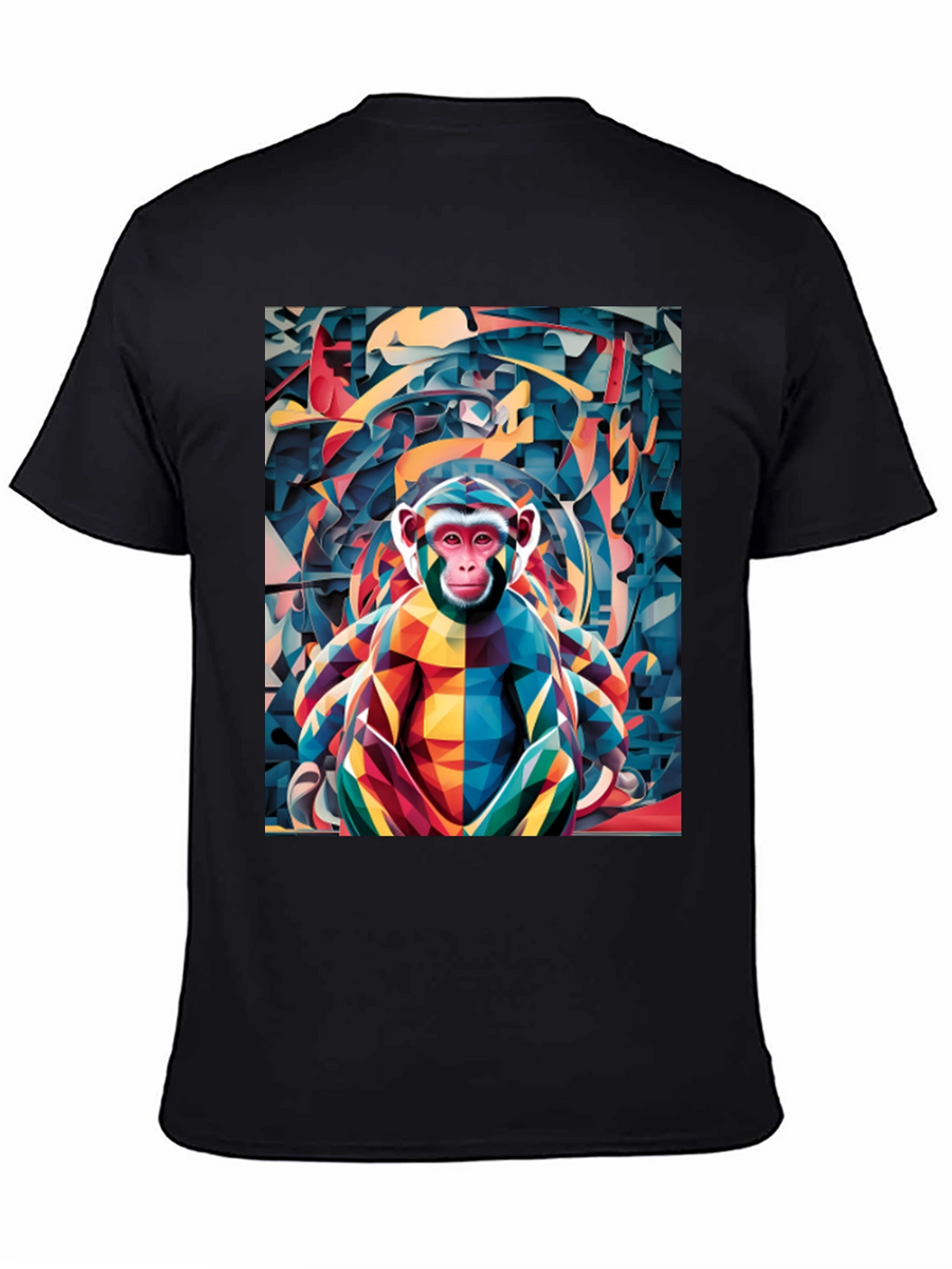 Abstract Monkey Graphic Tee - Unique Mens T-Shirt