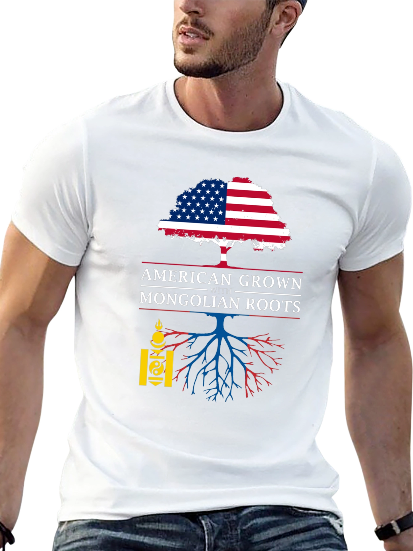 American Grown with Mongolian Roots T-Shirt