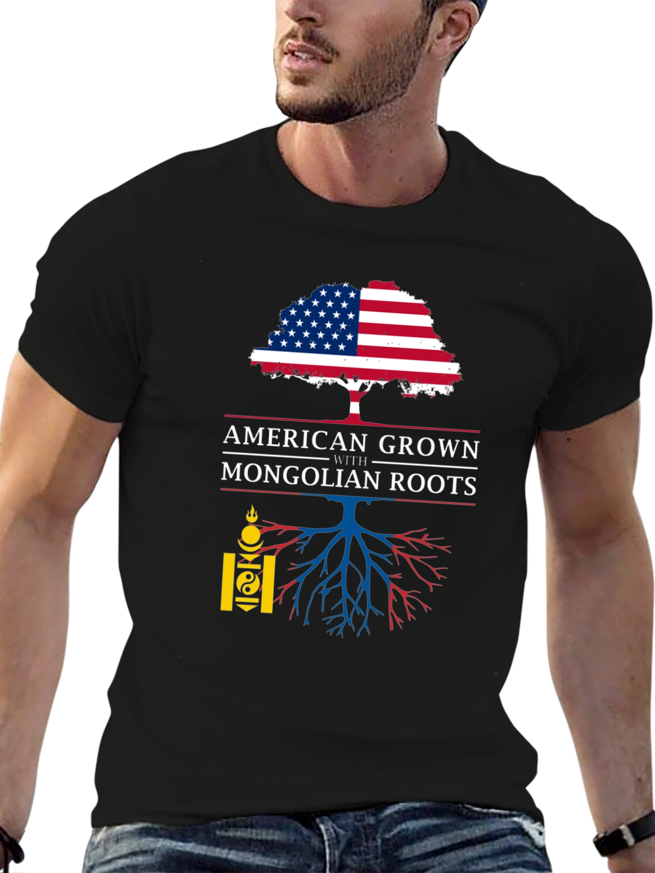 American Grown with Mongolian Roots T-Shirt