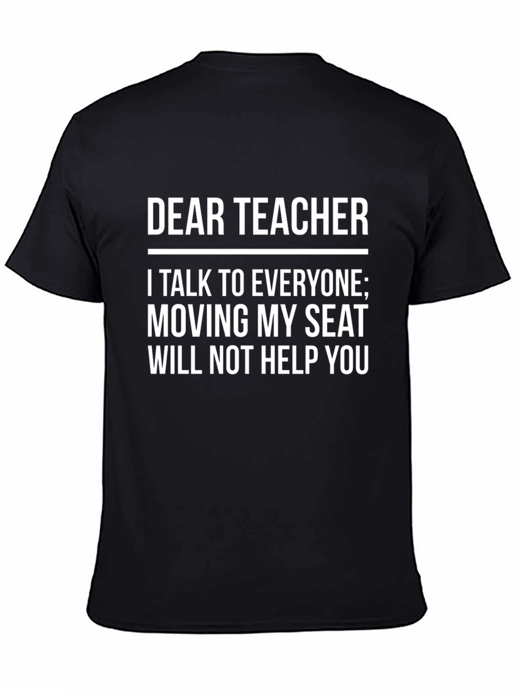 Dear Teacher T-Shirt - Funny Student Slogan Tee
