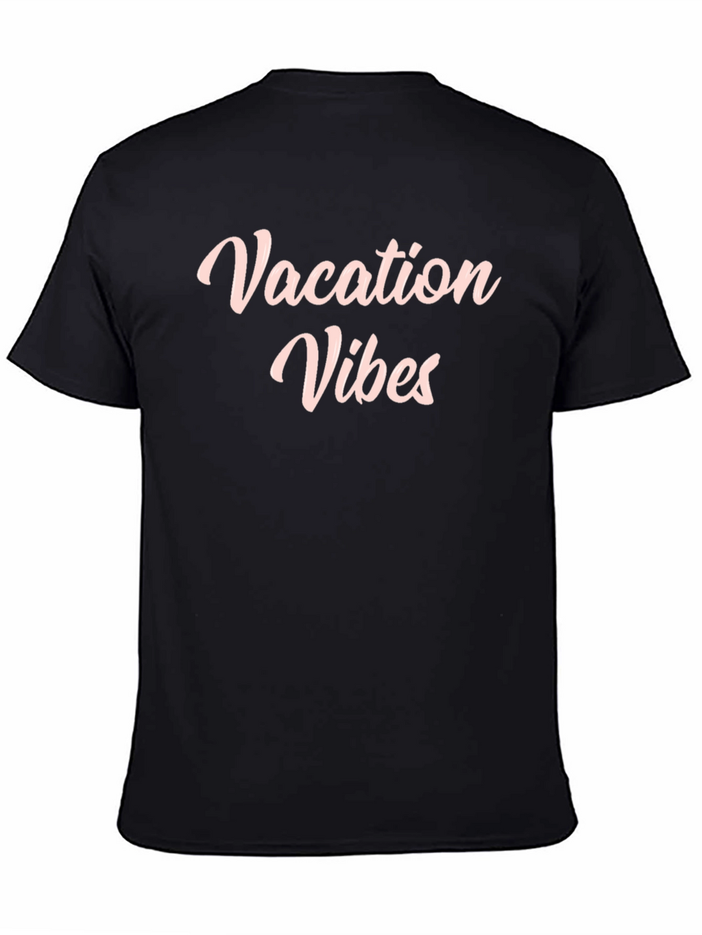 Vacation Vibes Black Graphic T-Shirt