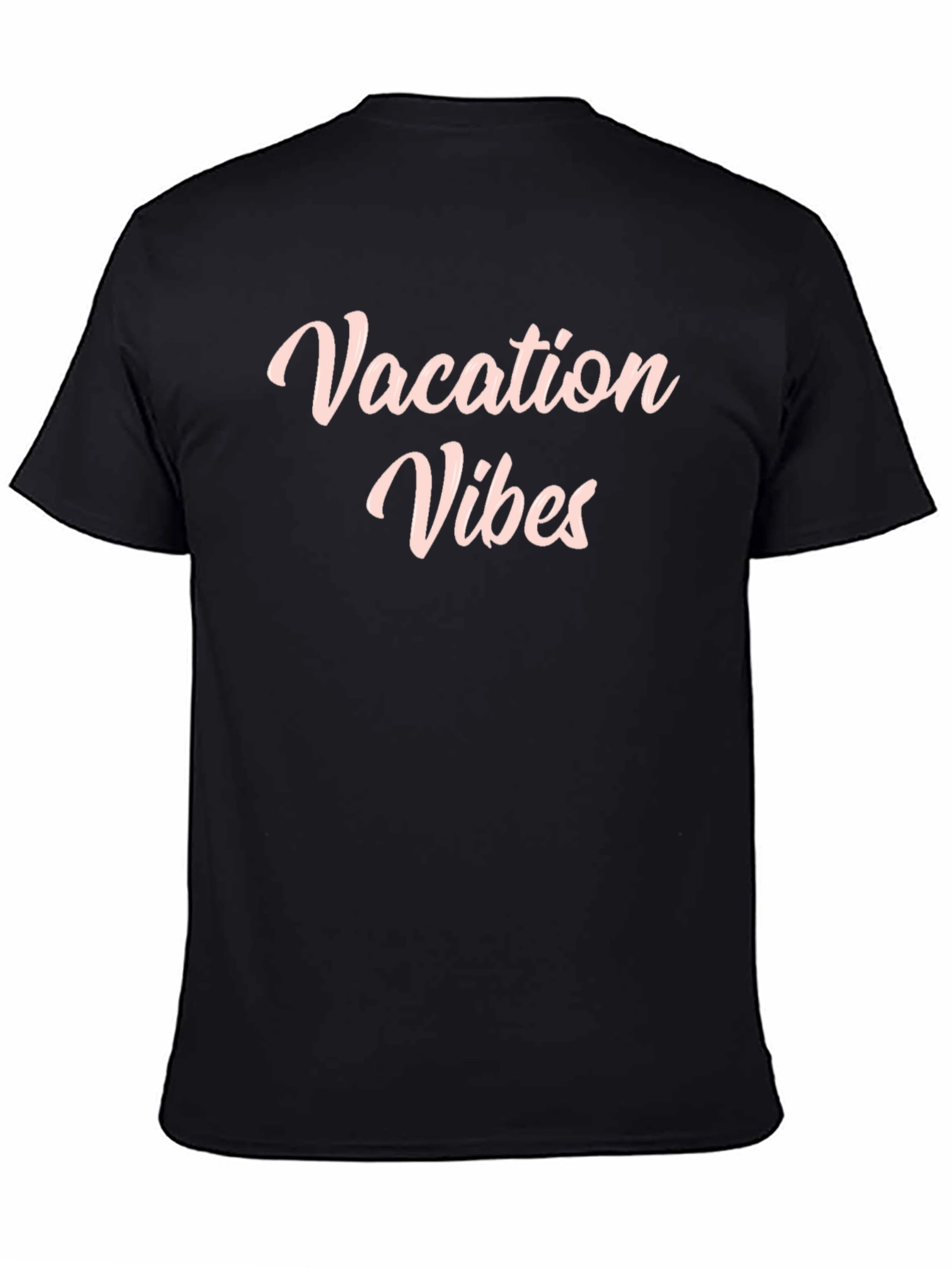 Vacation Vibes Black Graphic T-Shirt