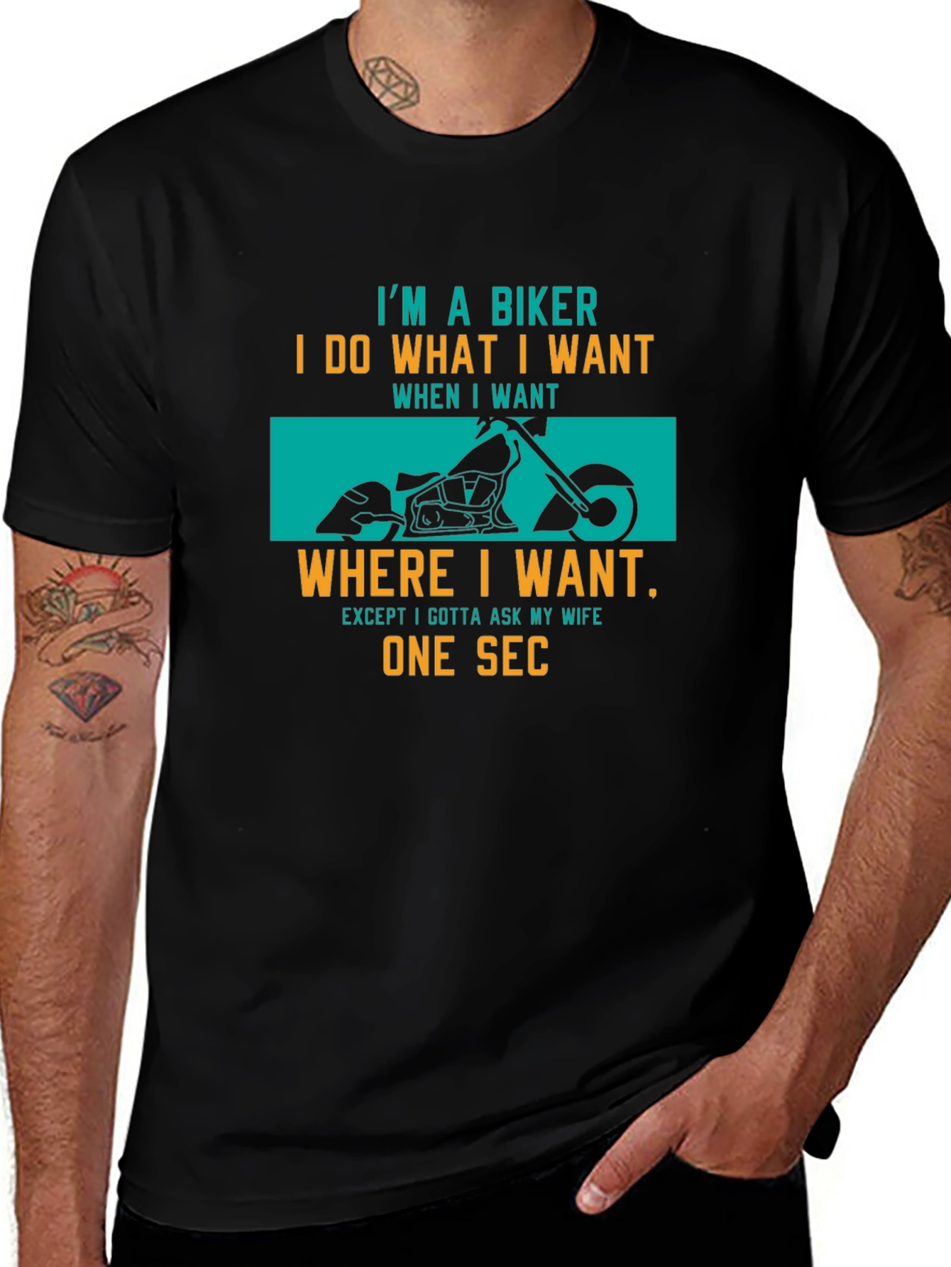 Biker Graphic T-Shirt: I Do What I Want