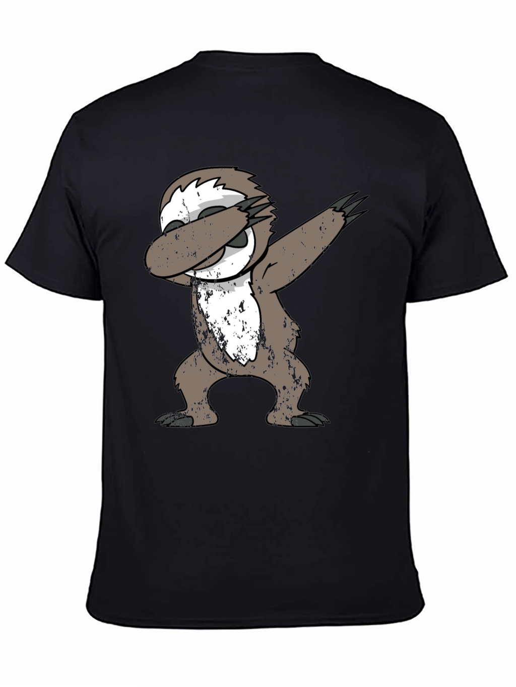 Dabbing Sloth Black T-Shirt