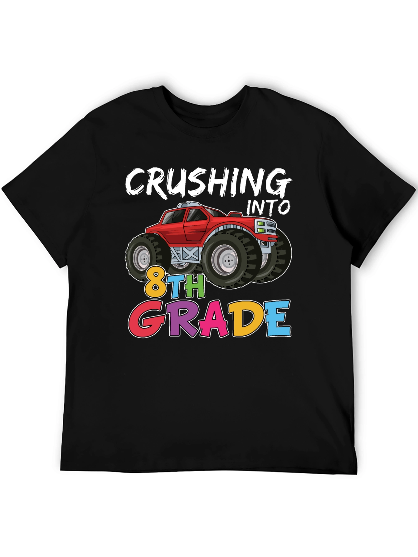 Crushing Into 8th Grade Monster Truck T-Shirt