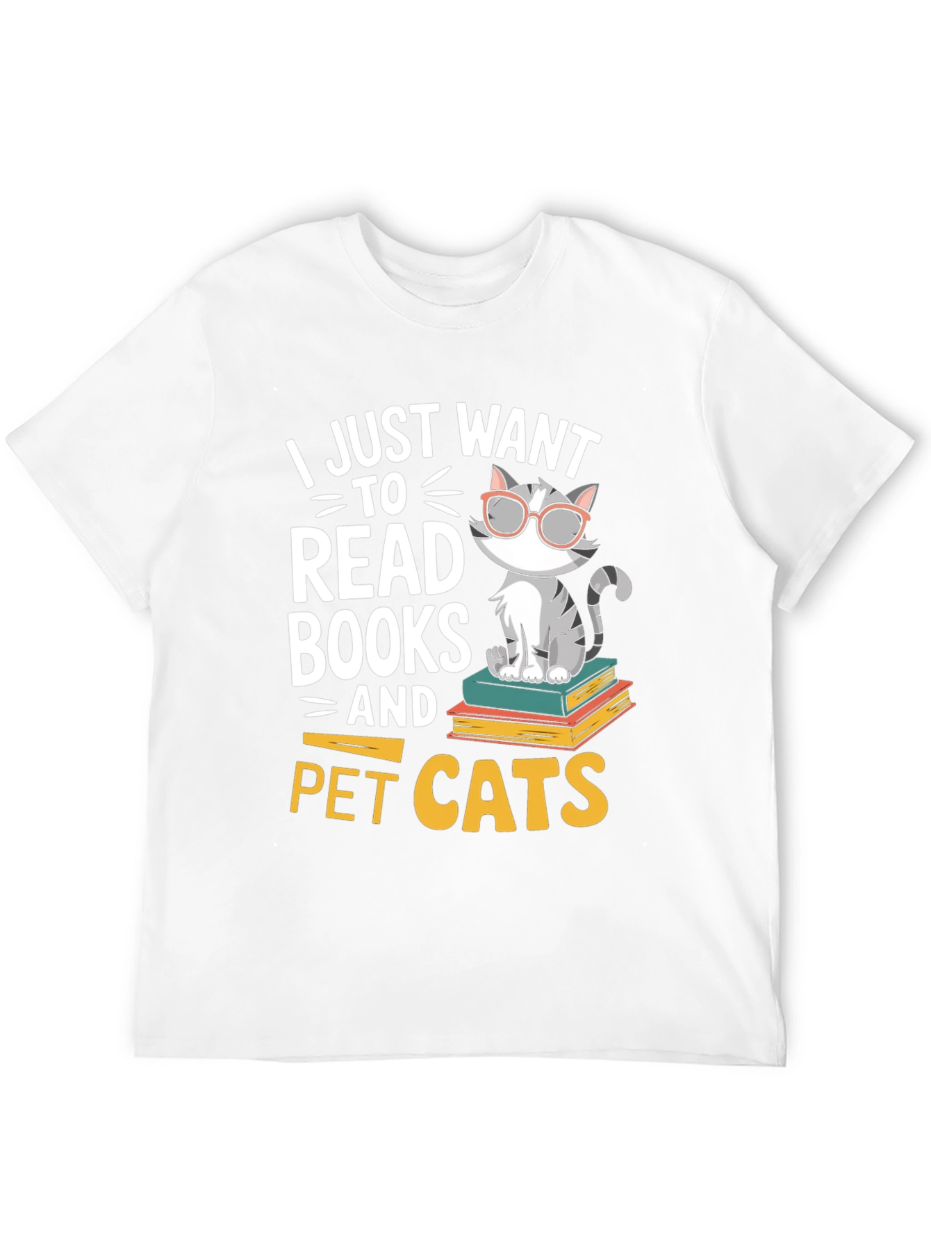 Bookworm Cat T-Shirt