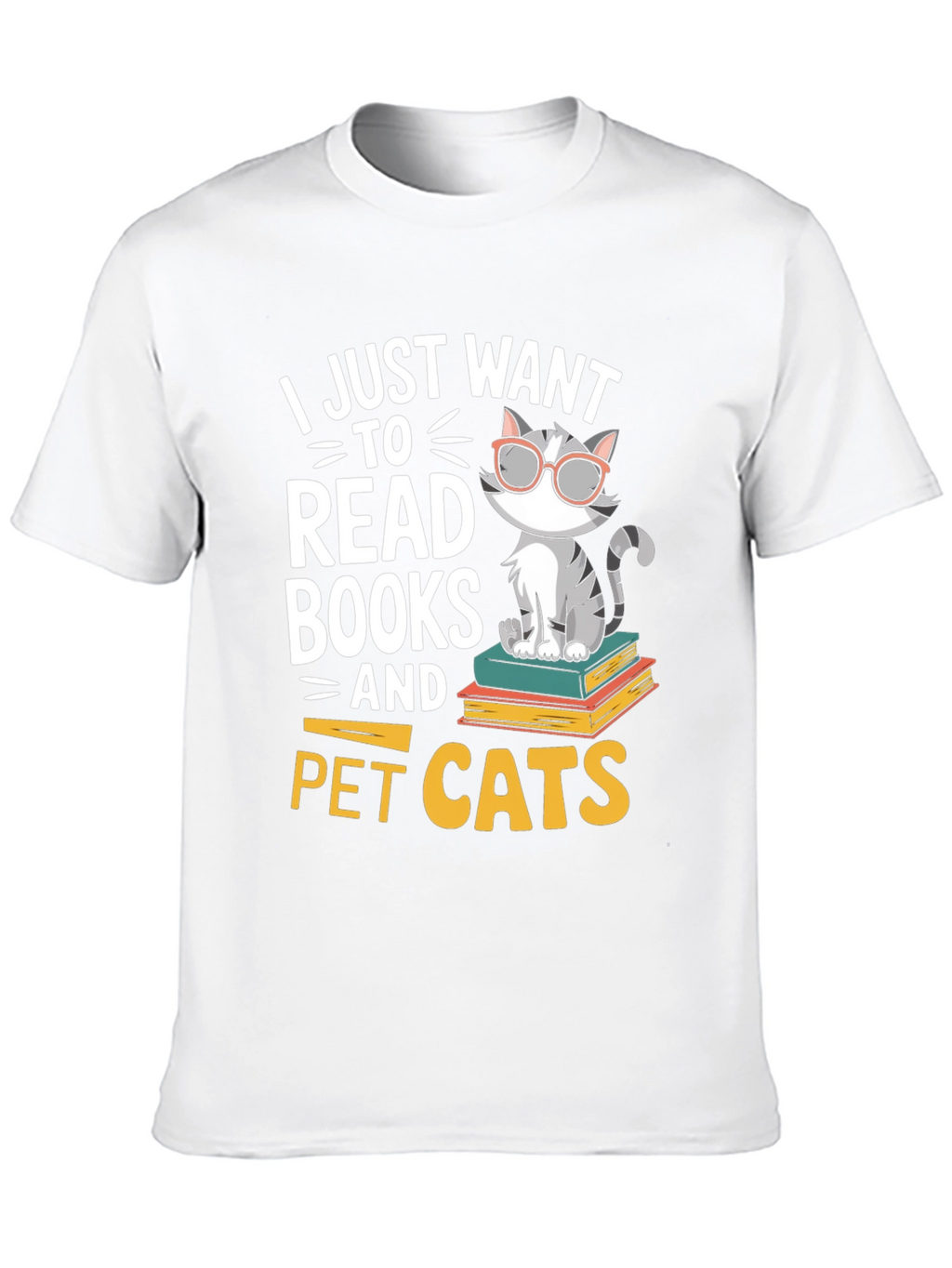 Bookworm Cat T-Shirt