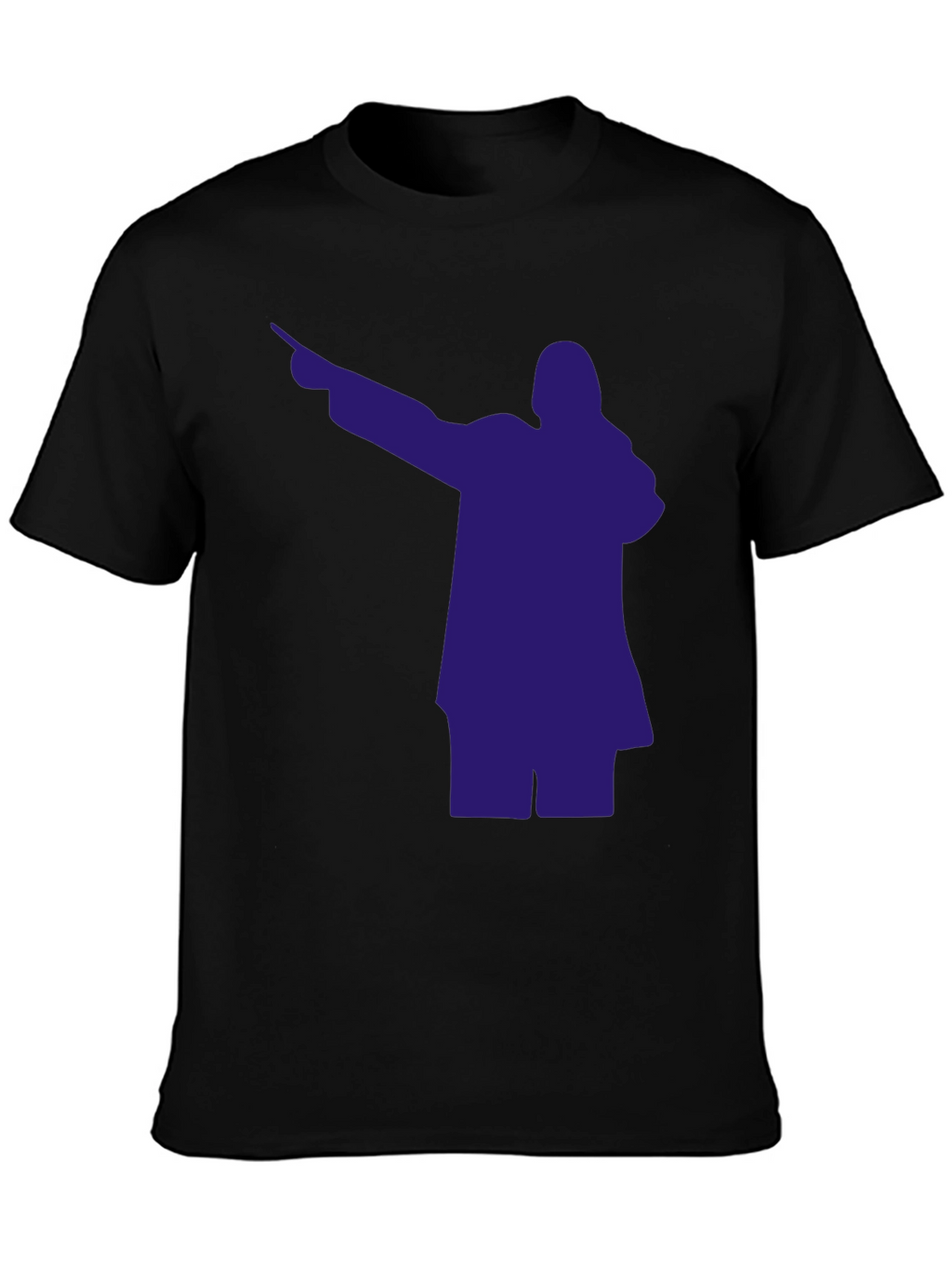 Dabbing Silhouette Graphic Tee - Mens Black T-Shirt