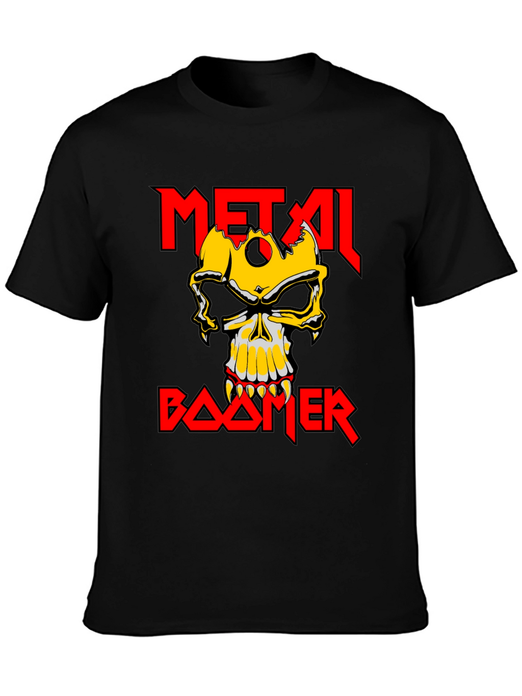 Metal Boomer T-Shirt - Skull Graphic Tee