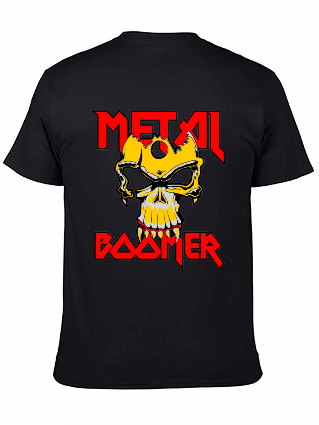 Metal Boomer T-Shirt - Skull Graphic Tee
