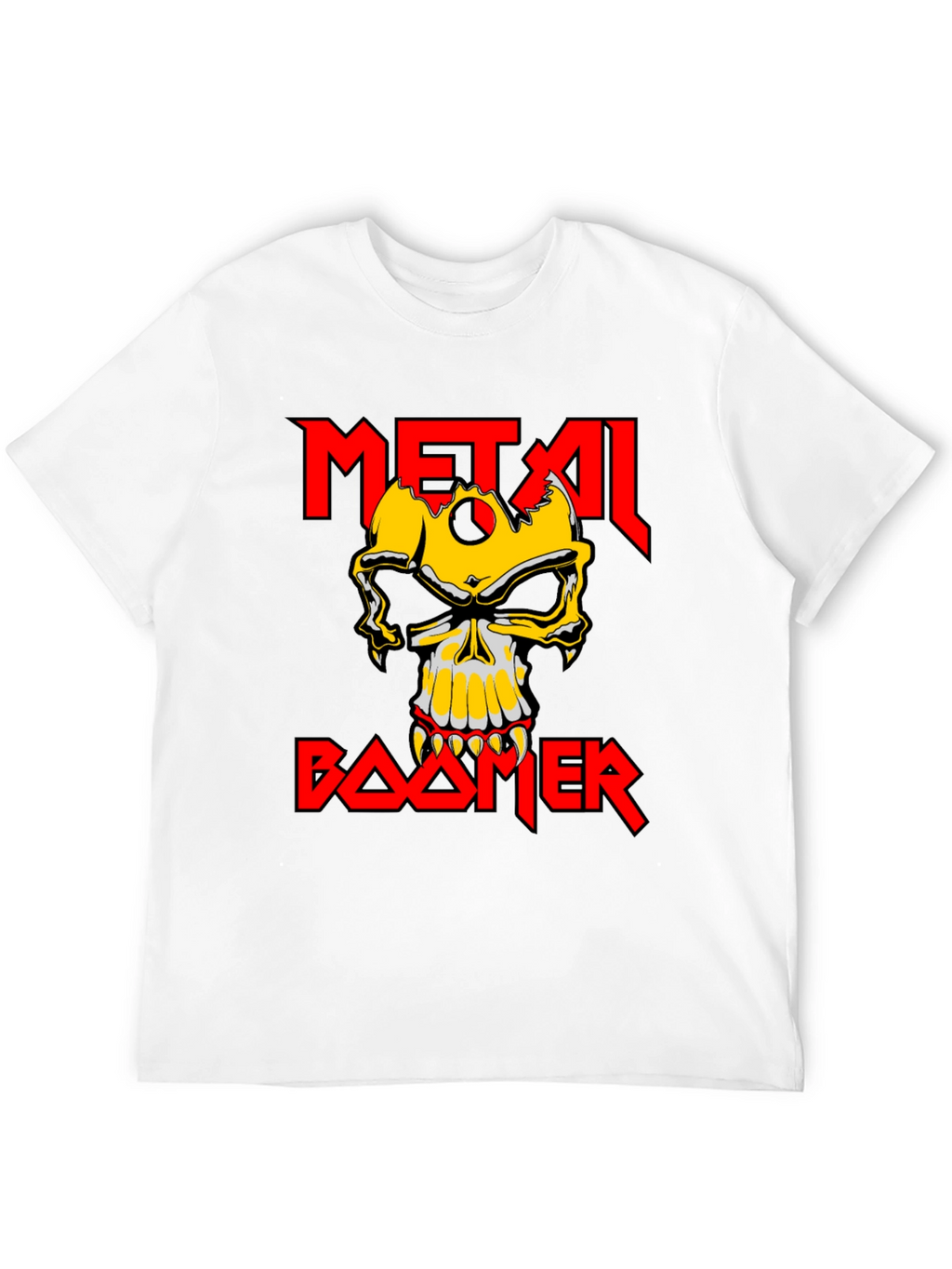 Metal Boomer T-Shirt - Skull Graphic Tee