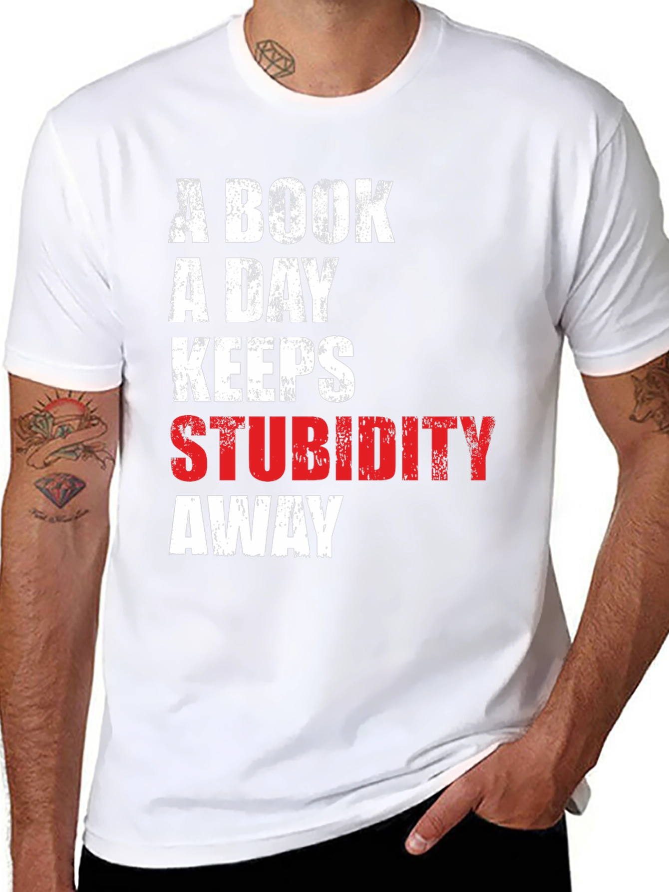 Book a Day Keeps Stupidity Away Tee
