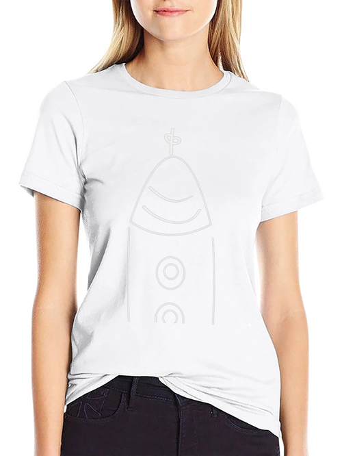 Abstract Tower Graphic Tee - Modern Design
