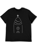 Abstract Tower Graphic Tee - Modern Design