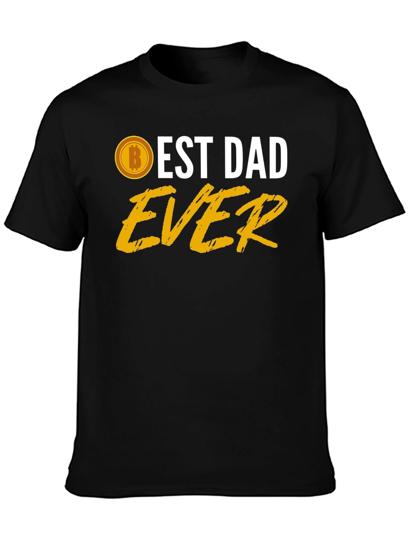 Best Dad Ever Bitcoin T-Shirt - Fathers Day Gift