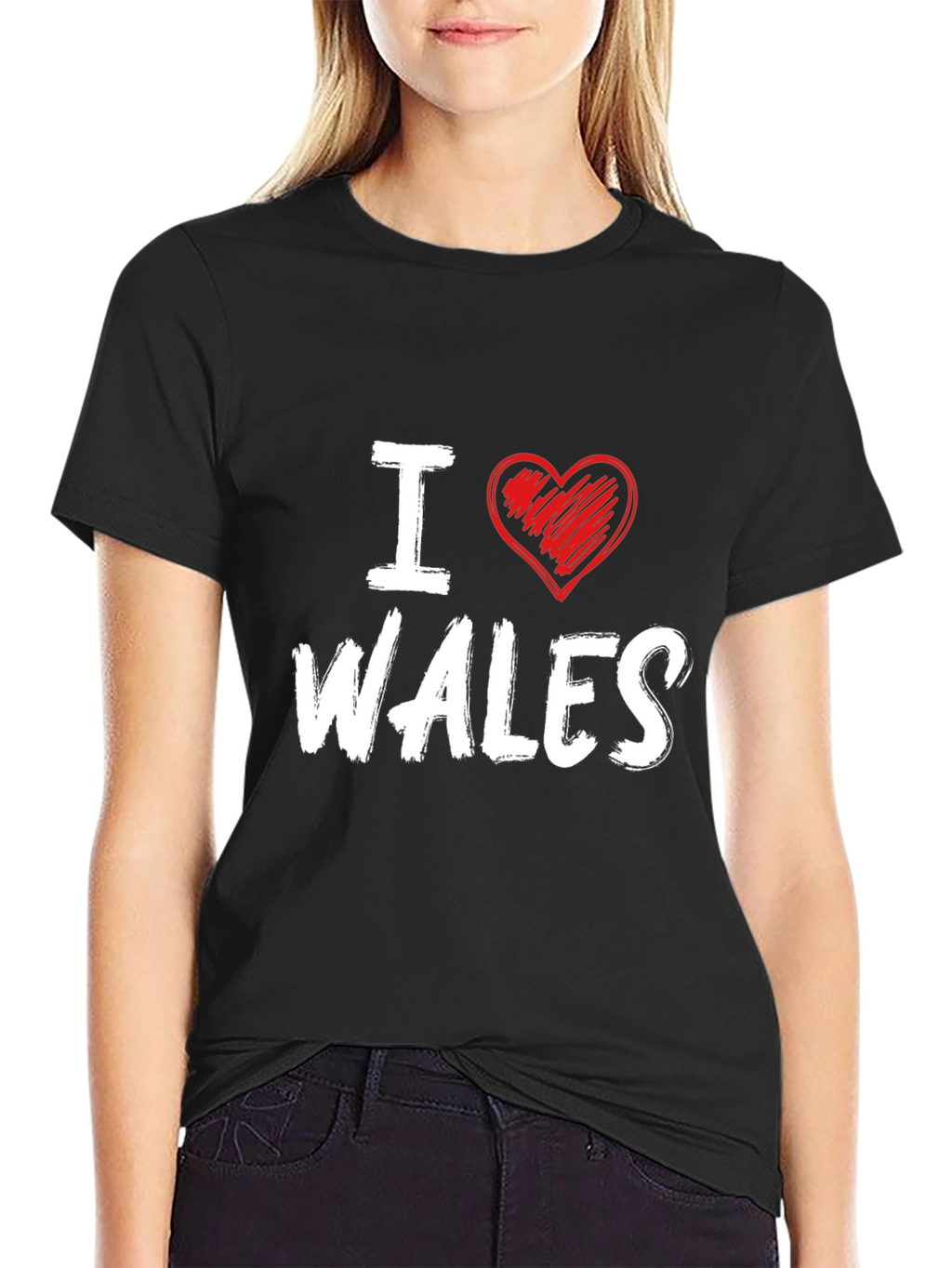 I Love Wales Heart Graphic T-Shirt