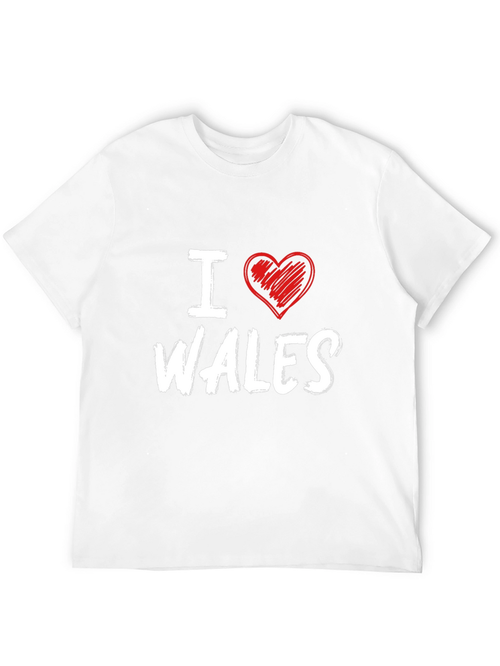 I Love Wales Heart Graphic T-Shirt