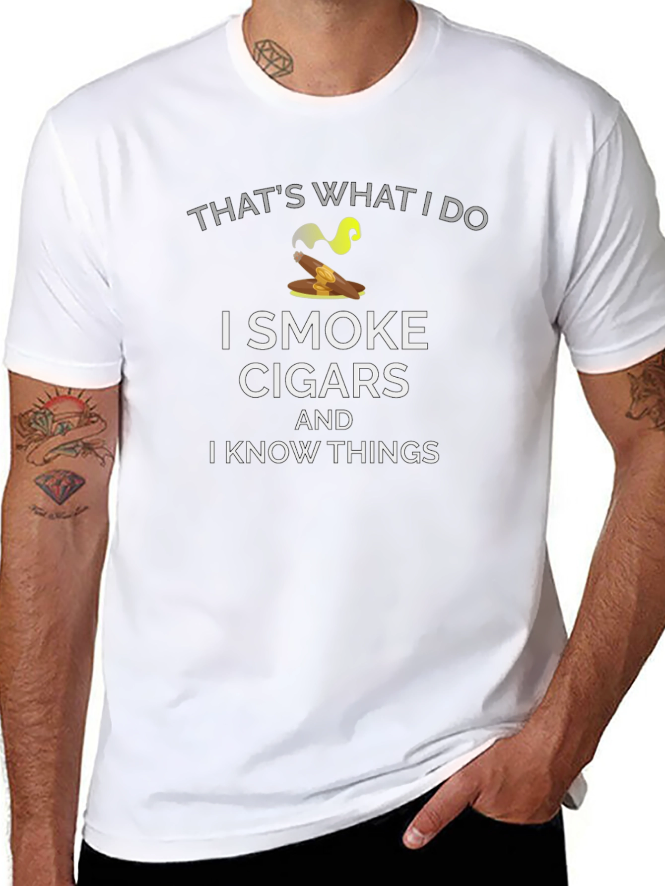 I Smoke Cigars and I Know Things T-Shirt