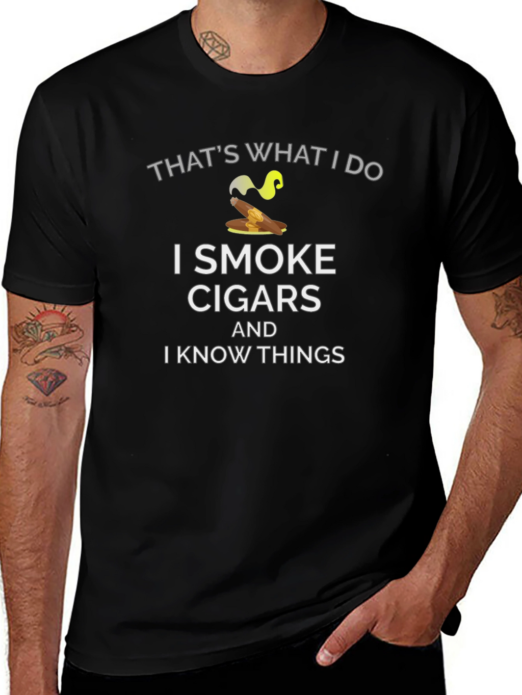 I Smoke Cigars and I Know Things T-Shirt